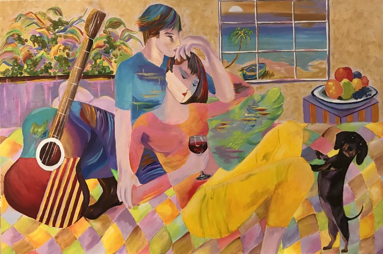 Couple relaxing
