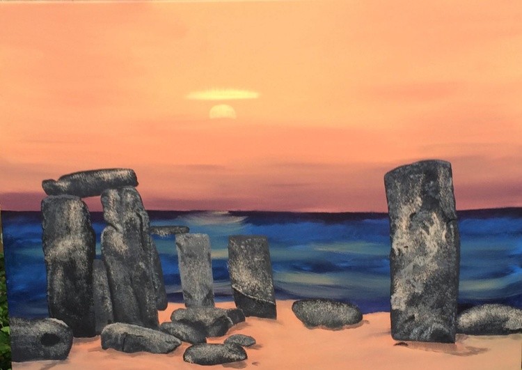 stonehenge at the beach