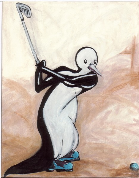Golfing Penguin