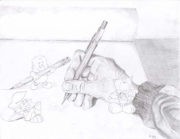 the cartooning process