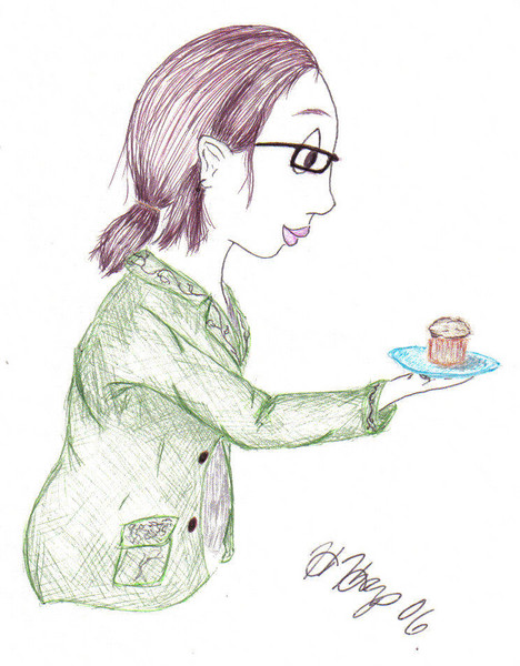 Self portrait...and a muffin.