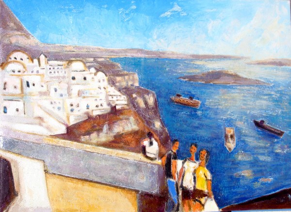 SANTORINI   ISLAND   ( GREECE )
