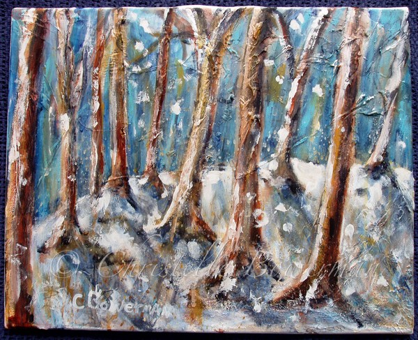 trees and snow
