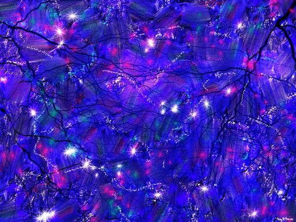 Blue Comos Death abstract