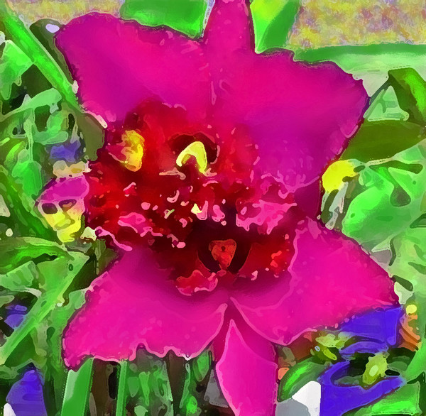 LAVENDER ORCHID WITH A FRILLY HEART