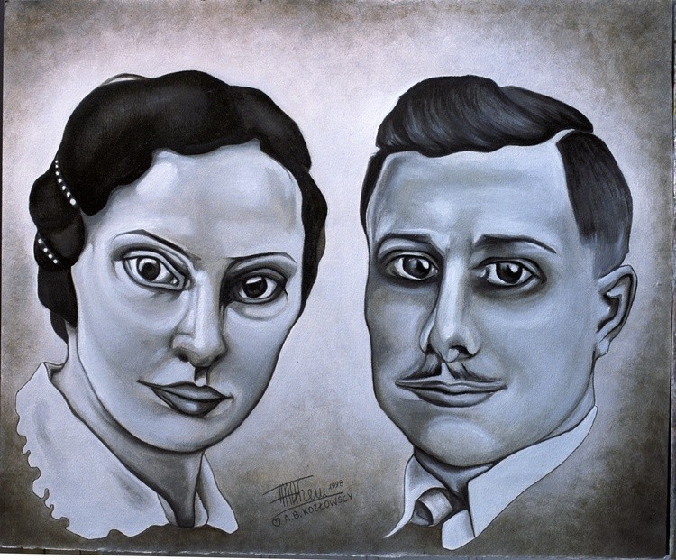 A.B Kozlowscy,portrait/my grandparents
