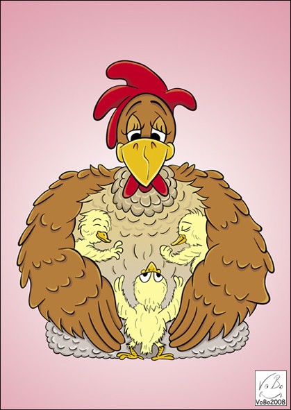 Happy chicken