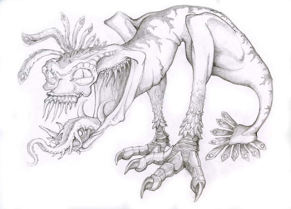 feathered monster character development