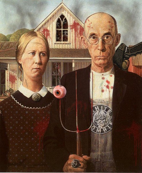 grant wood american gothic copy