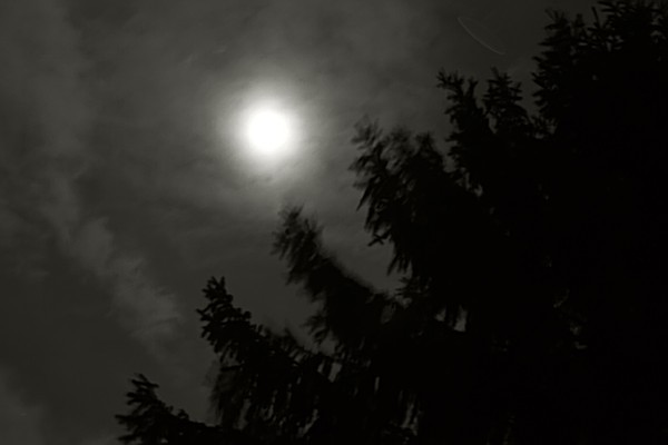 Blurry moon