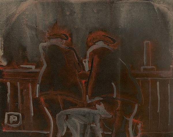 Two men at the bar