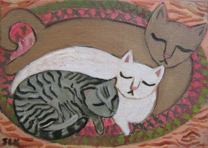 Three Sleeping Kitties