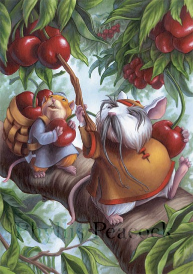 Mice in Cherry Tree