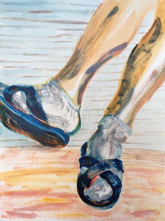 Blue Sandals