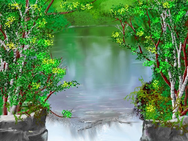 Natural spill way