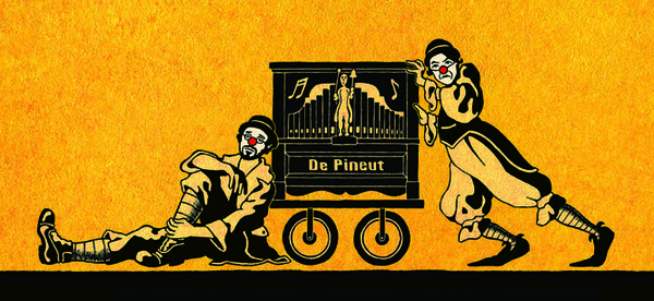 Duo Doorgedraaid with their crank-organ