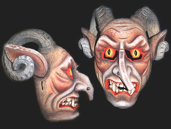 Fasnetmaske Teufel