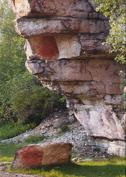 Rock that broke away in Shawangunk area NY