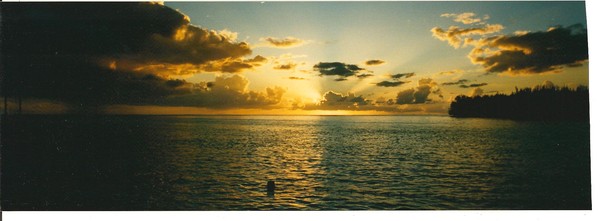 Sun set in paradise