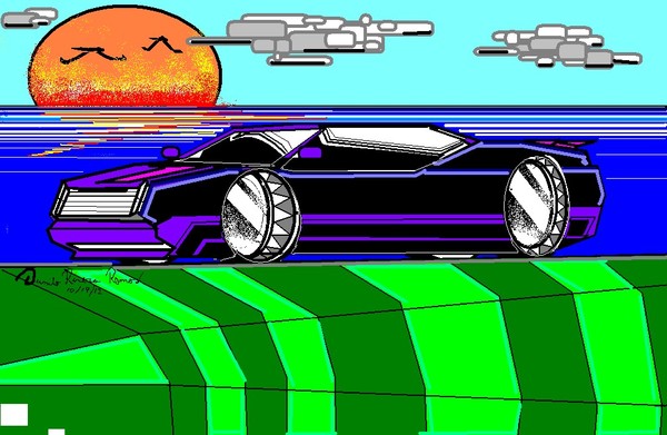 dannys new custom car beachside