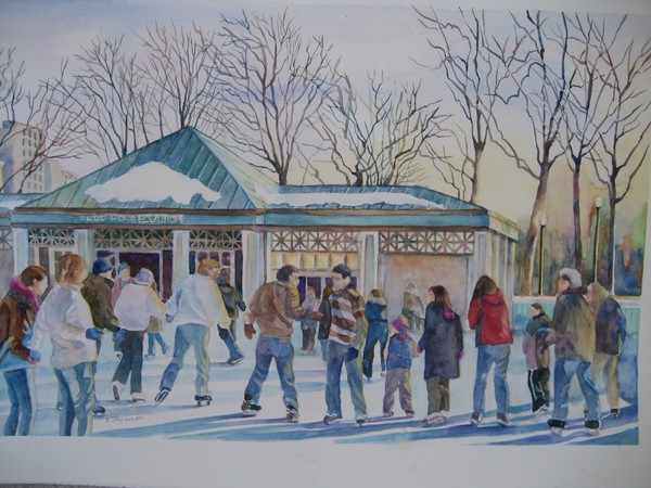 Skaters on the Frogpond