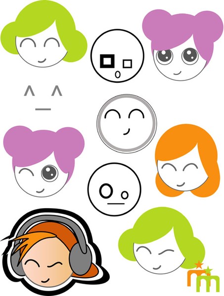techno faces