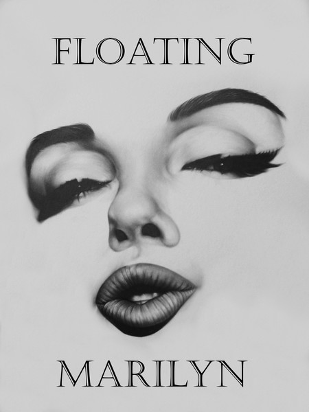 Floating Marilyn  Graphite 30x40