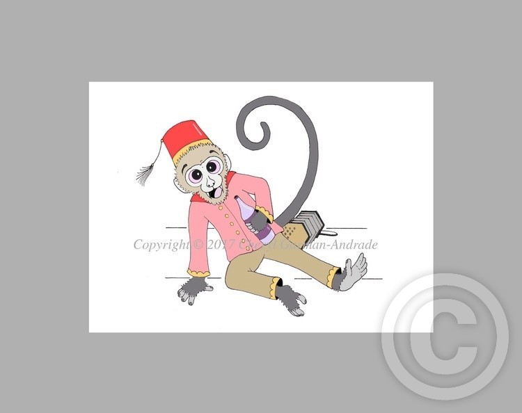 Whimsical Monkey Business Illustration