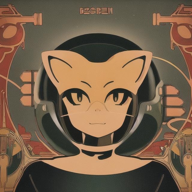 Space Cat Robot Girl #03