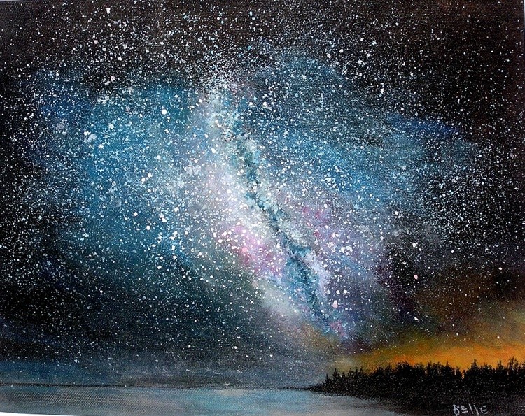 Milky Way with Northern Lights