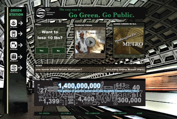 'GoGreenGoPublic' APTA Website