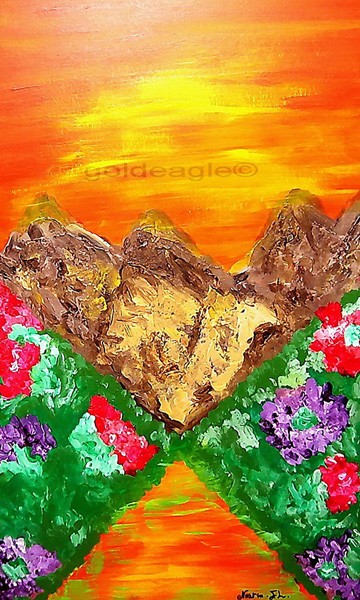 The orange mountain