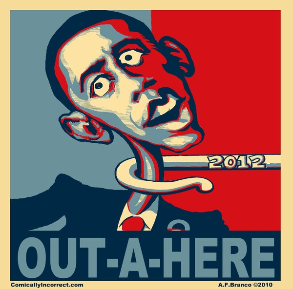 Obama Out-A-Here Cartoon
