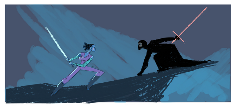 Rey v Kylo2