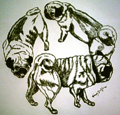 PUGS AROUND THE WORLD