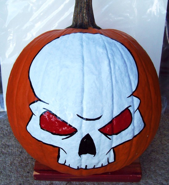 pumpkin skull