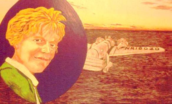 Amelia Earhart, with the 'missing' Aircraft
