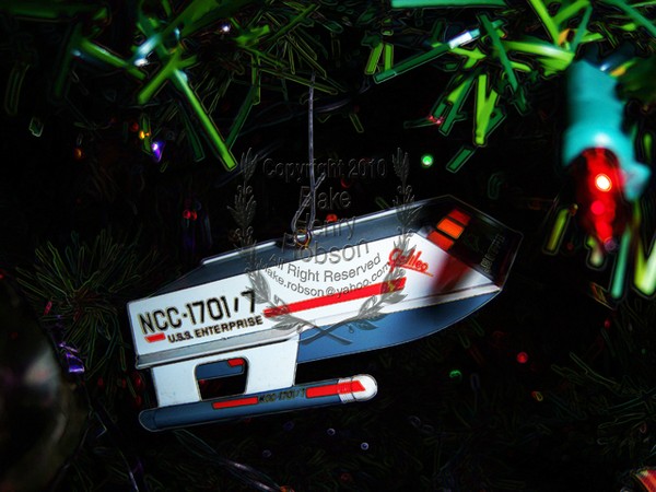 Christmas tree, ornaments, tinsel & colorful light