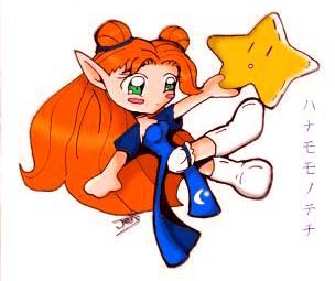hanging to the star