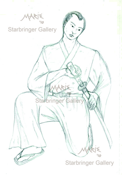 Samurai Kneeling