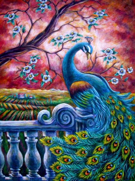 Proud Peacock 30X40