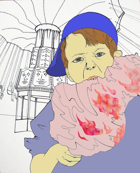 Boy With Cotton Candy