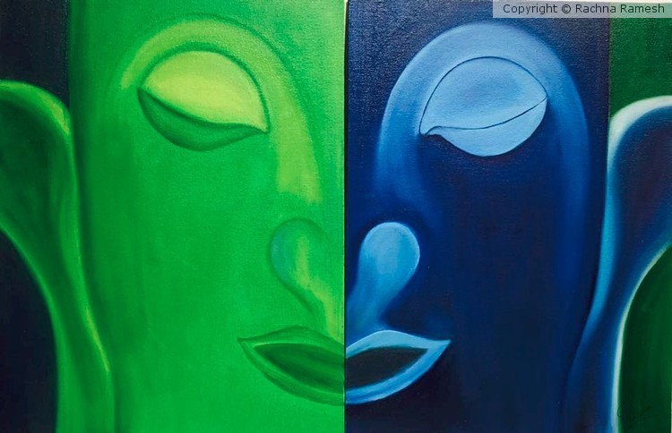Buddha (Oil on Canvas)