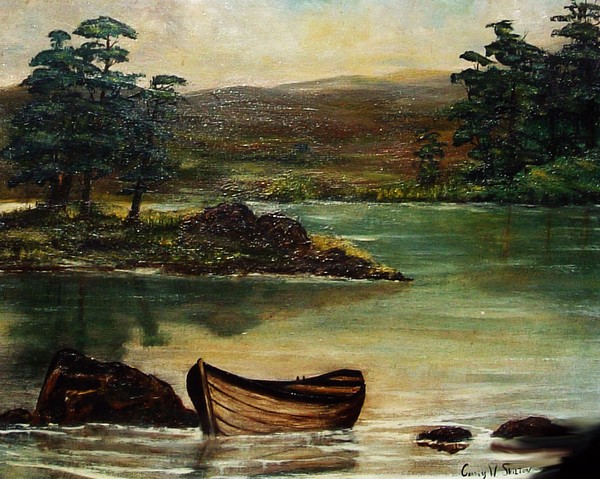 old loch painting