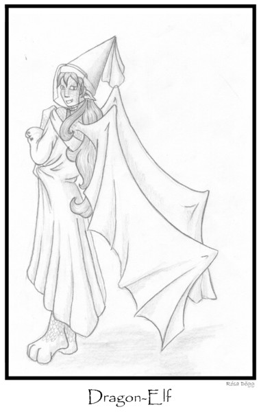 Dragon-elf cutie