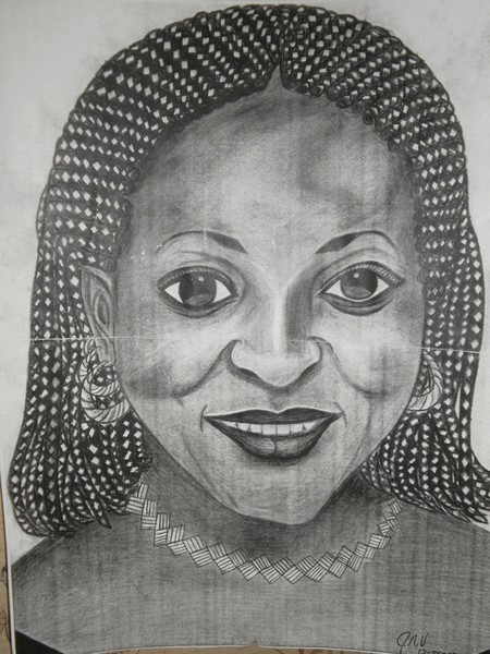Lady with Braids 