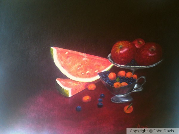 still life with fruits