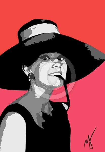 Audrey Hepburn red