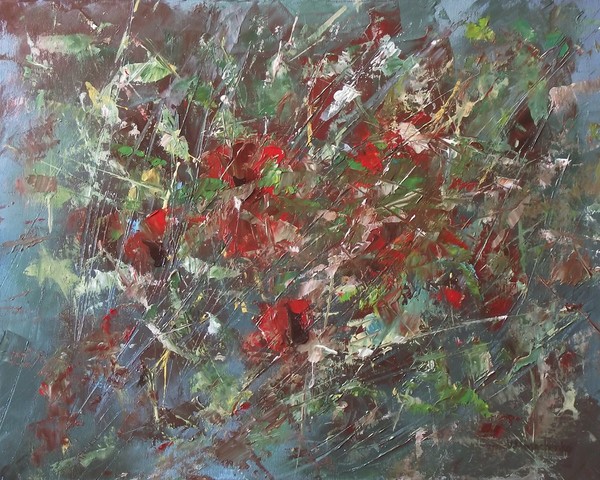 POPPIES IN GRASS