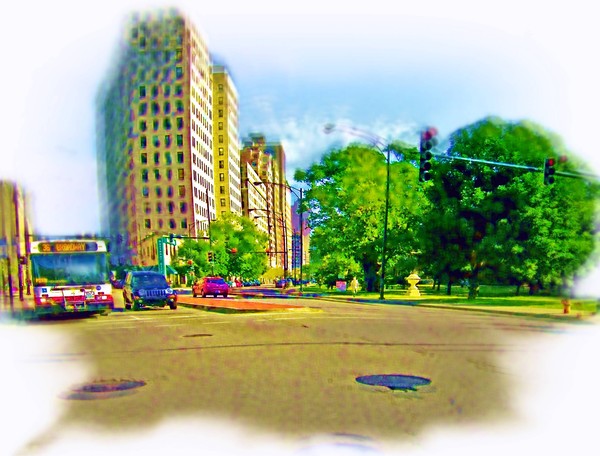 Digital Air Brushed Lincoln Avenue